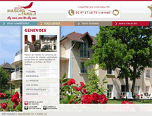 Tablet Screenshot of genevois.maisonsdefamille.com