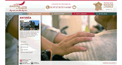 Desktop Screenshot of antinea.maisonsdefamille.com