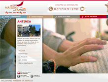 Tablet Screenshot of antinea.maisonsdefamille.com