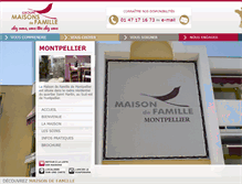 Tablet Screenshot of montpellier.maisonsdefamille.com